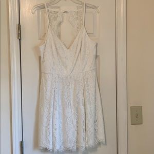 White lace dress
